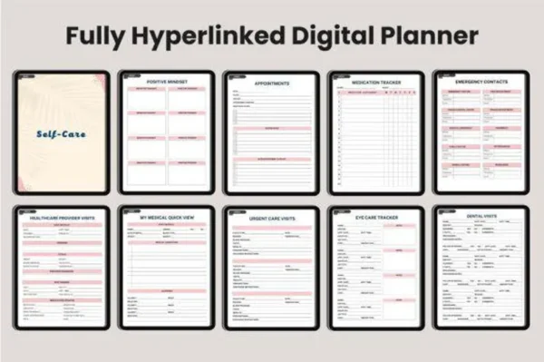 2025 ADHD Digital Planner for Adults | Printable & Editable Canva Interior