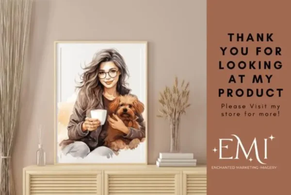 Aesthetic Watercolor Coffee Lover Clipart - Perfect for DIY Projects, Branding, and More!